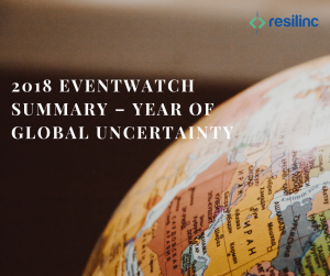 Read more about the article 2018 EventWatch Summary – Year of Global Uncertainty