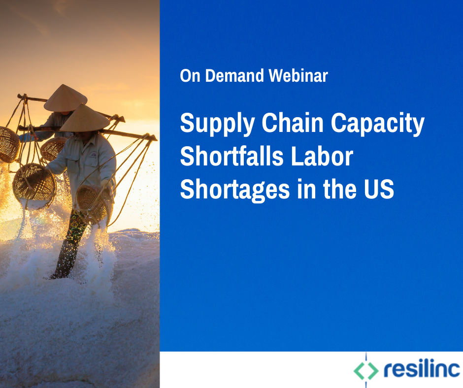 Supply chain capacity shortfalls