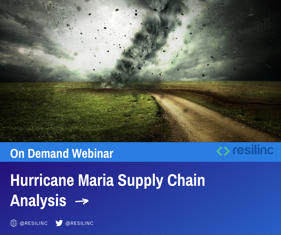 Hurricane maria supply chain analysis