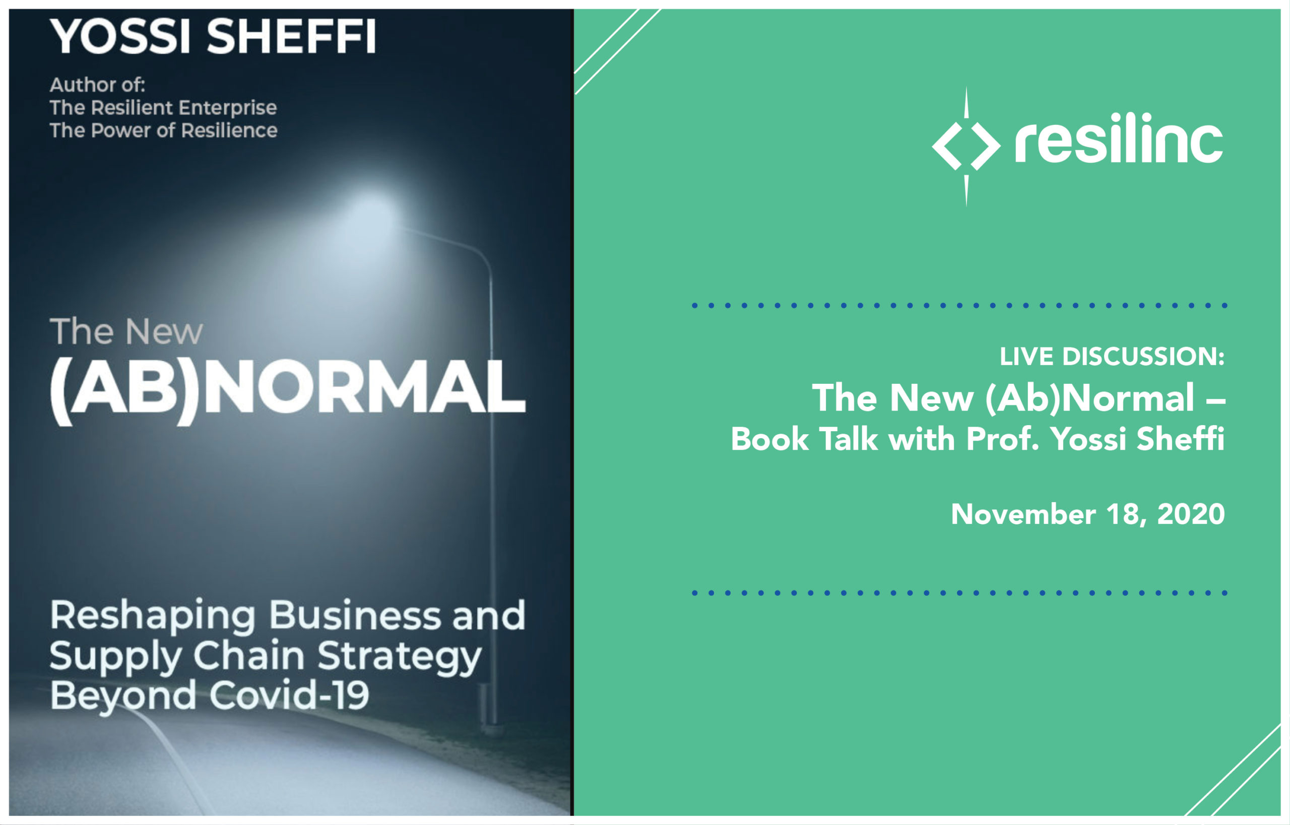 You are currently viewing Live Chat: The New (Ab)Normal – Book Talk with Prof. Yossi Sheffi