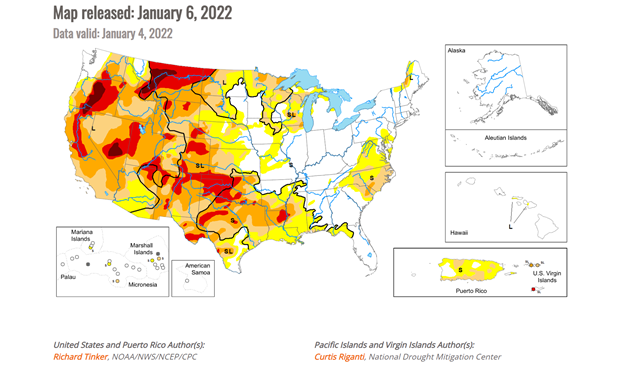 Drought Report Landing Page