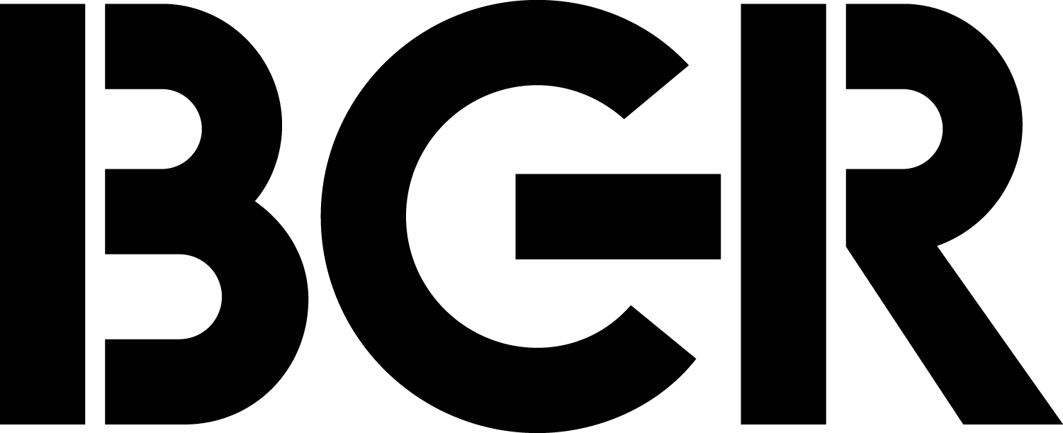 BGR logo black