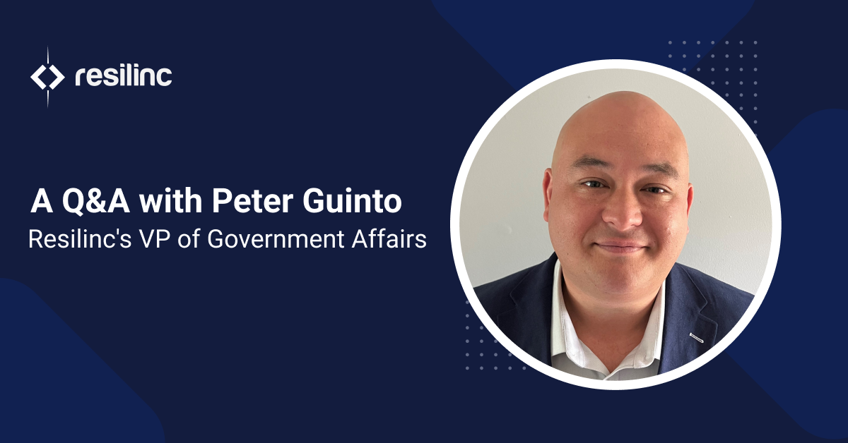 Peter Guinto, Resilinc’s VP of Government Affairs