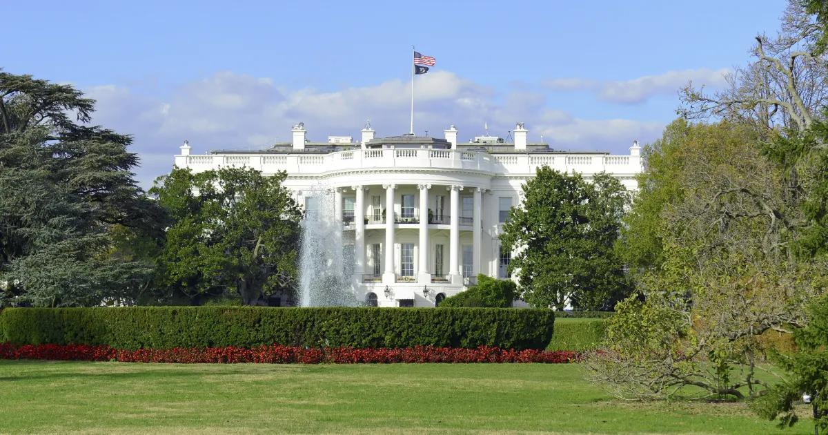 A picture of the white house