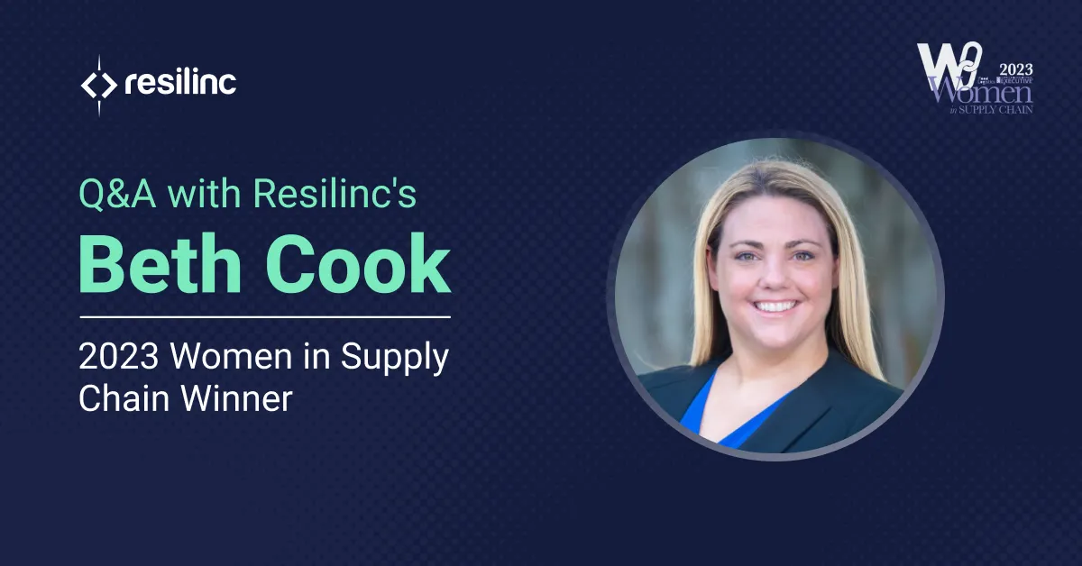 Q&A with Resilinc's Beth Cook 2023 Women in Supply Chain Winner